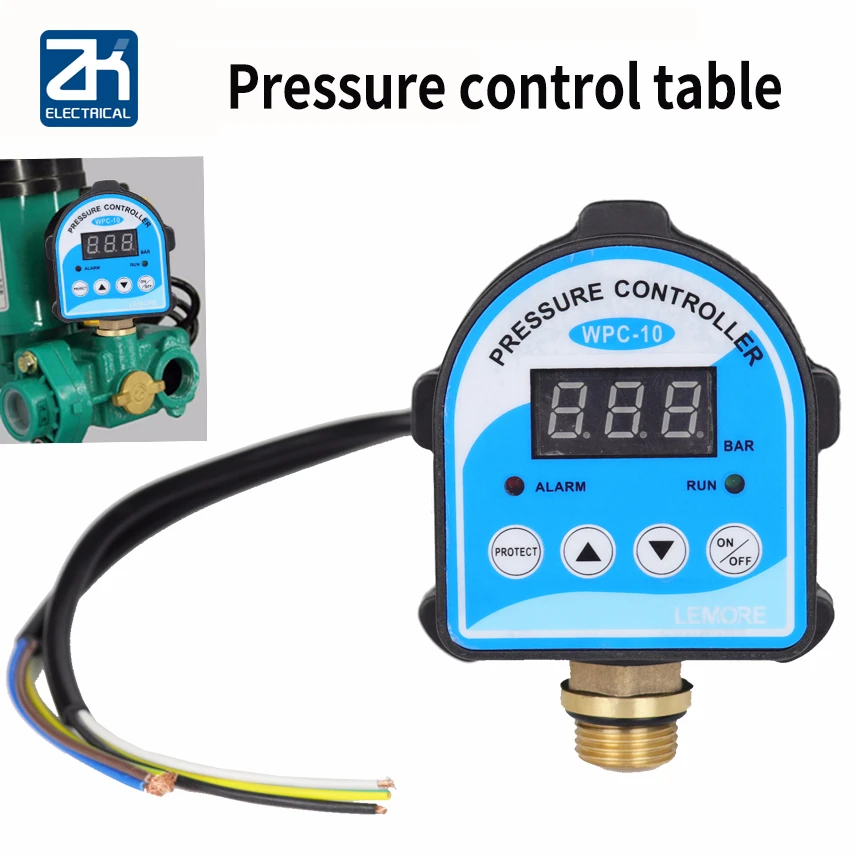 

Digital Pressure Control Switch WPC-10,Digital Display Eletronic Pressure Controller for Water Pump With G1/2" Adapter