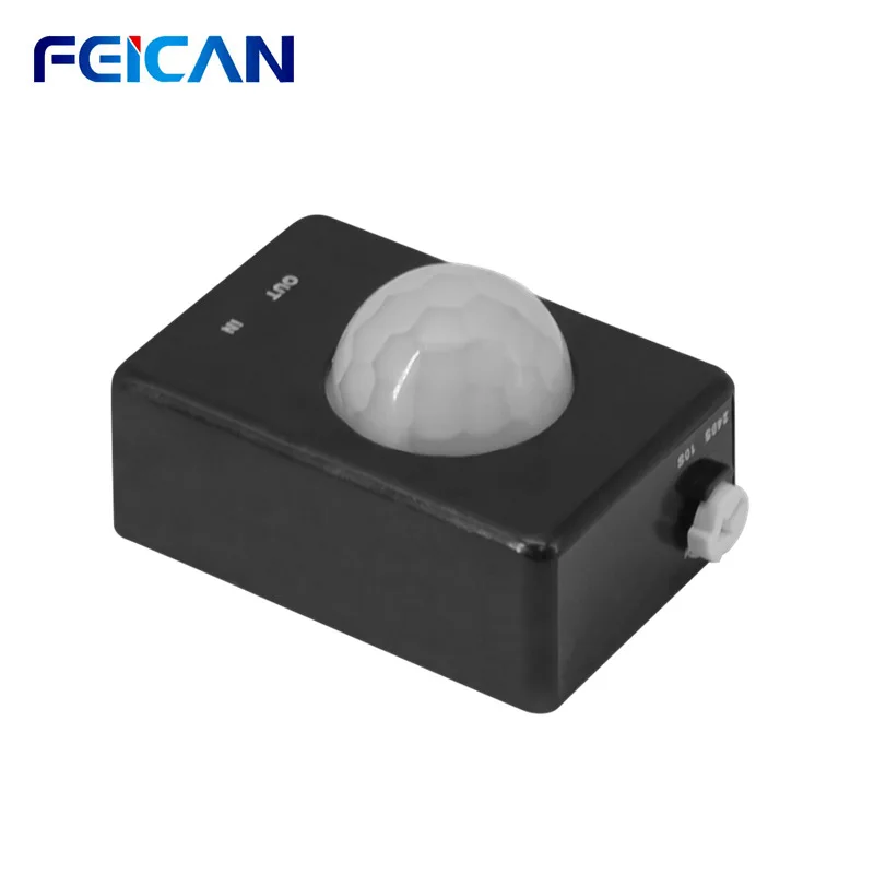 Body Induction Switch DC 12V IR Infrared LED Lights Motion Sensitive Switch Timing Adjustable Human Induction Switch