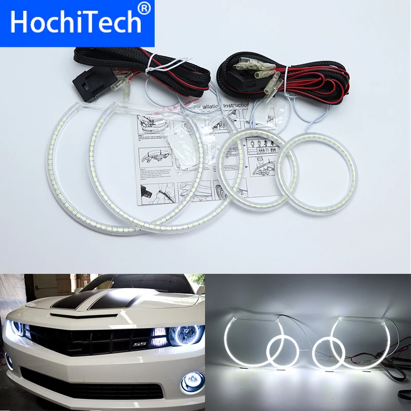 

for Chevrolet Camaro 2010 2011 2012 2013 Ultra bright SMD white LED angel eyes 2600LM 12V halo ring kit daytime running light