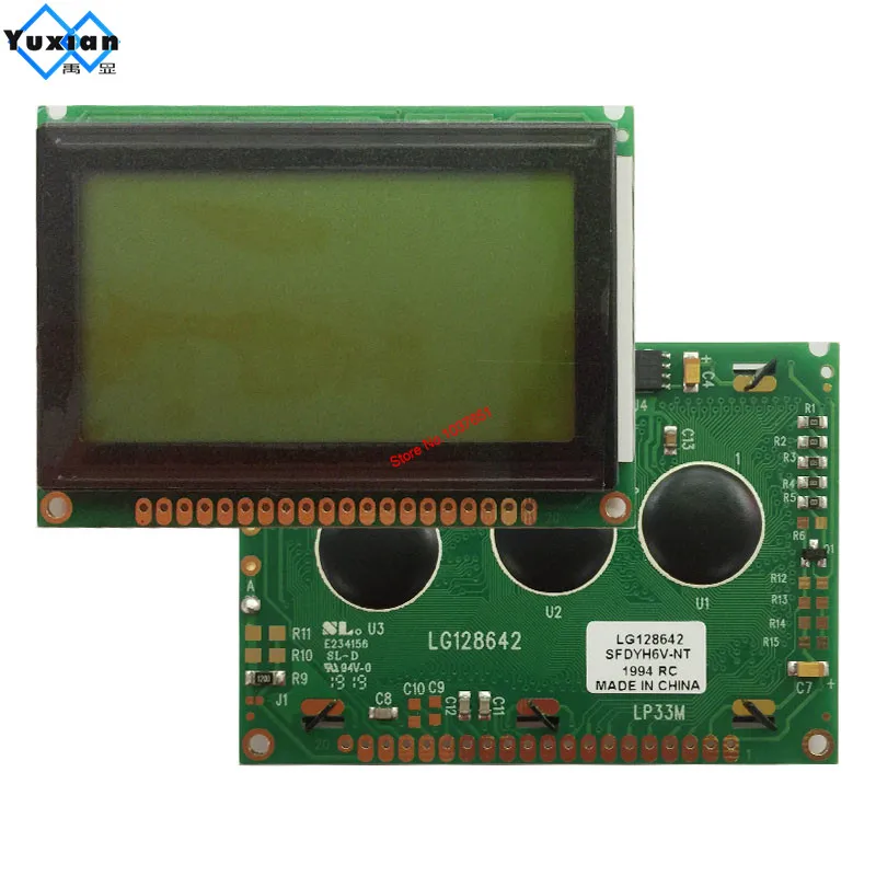 หน้าจอ LCD ขนาด128x64คุณภาพดีขนาด75x52.7ซม. NT7107 LG128642แทน WG12864B PG12864LRS-JNN-H AC12864E