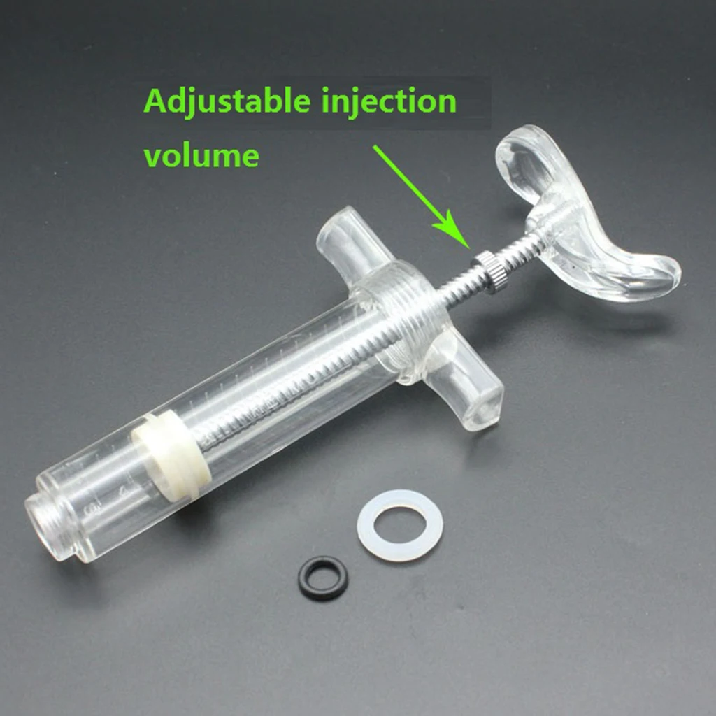 Adjustable Bike Tubeless Tyre Sealant Syringe Injector No Tubes Tire Filling Syringe with Hose Repair Tool