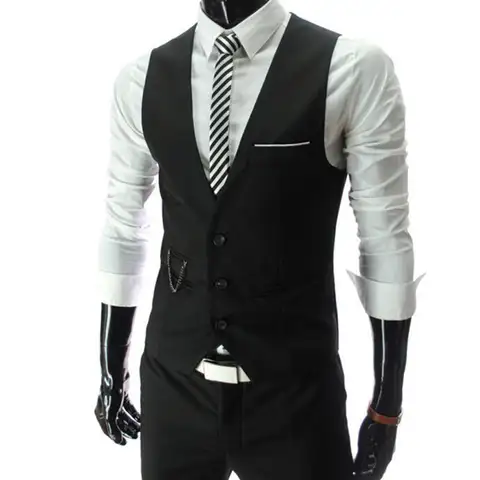 Men's Slim Fit Suit Vest 2025 HANQIU