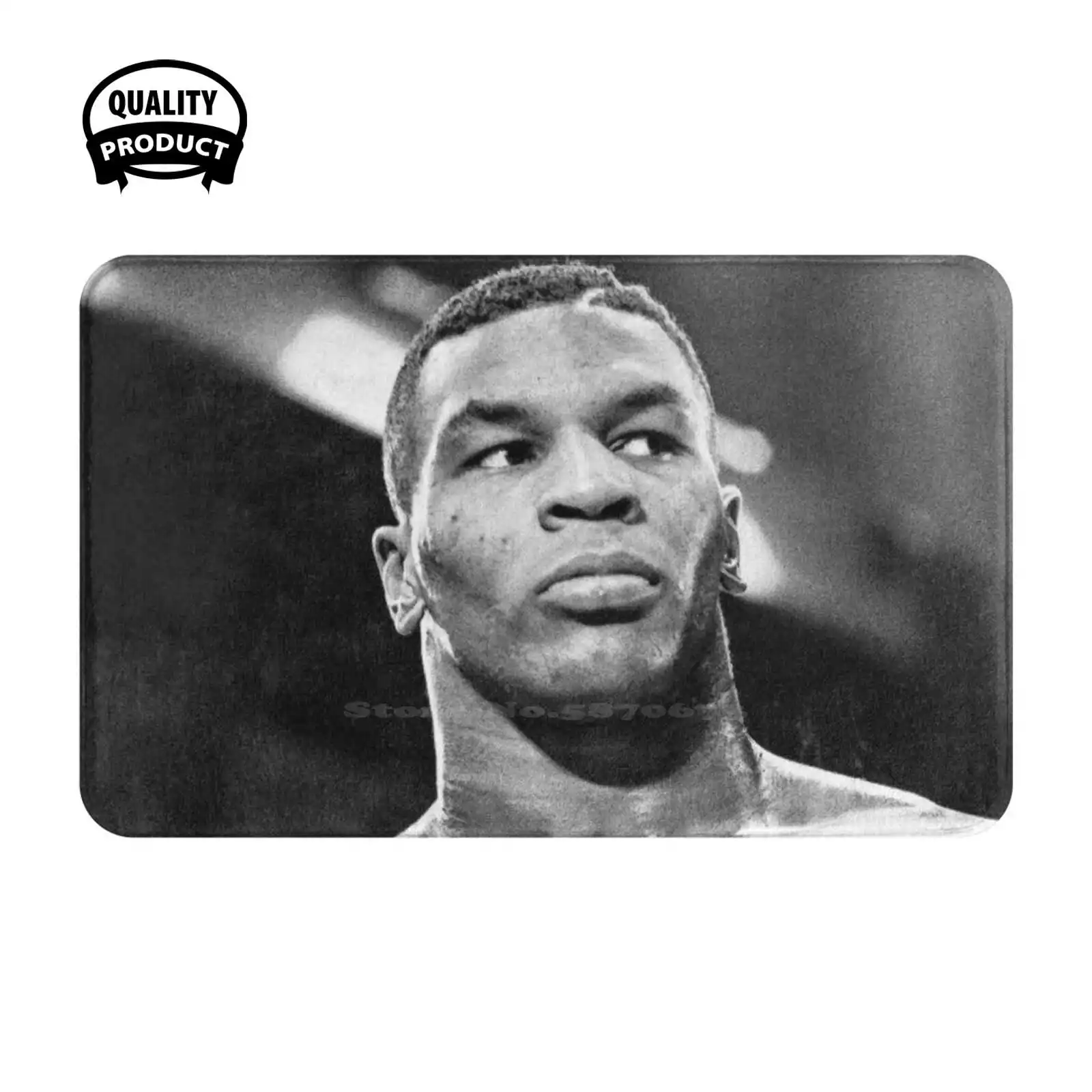 , Shirt , Sticker , Iron Fan Art & Gear Soft Cushion Home Carpet Door Mat Car Rug Iron Fan Art Comeback Holyfield Phonecase Art