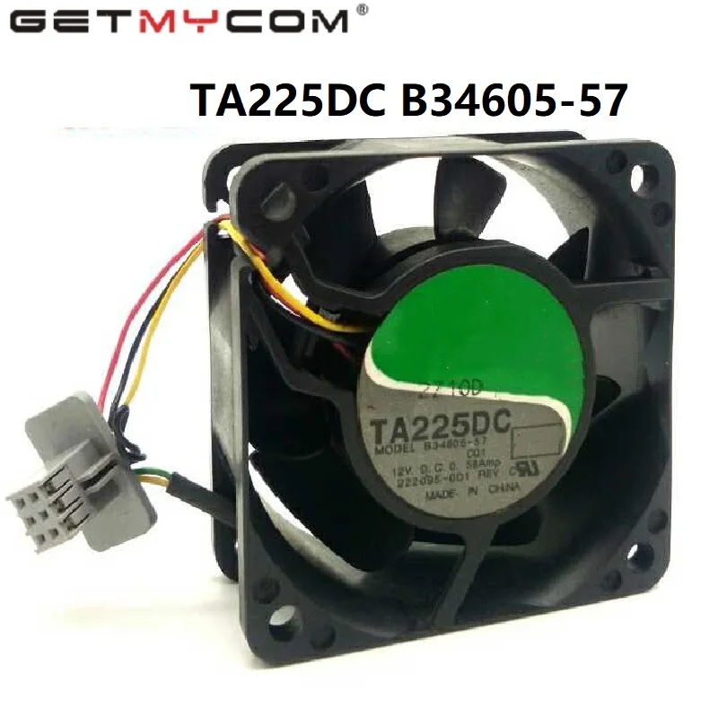 Getmycom Original TA225DC B34605-57 6025 12V  6CM 0.58A ball bearing cooling fan classic server fan