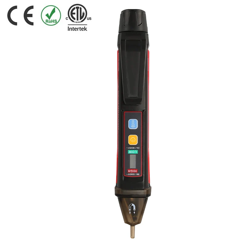 UNI-T UT12E/UT12M Non-contact test pencil 24 -1000V AC Voltage Detectors Volt Current Test Pen/IP67 protection/ LED indication