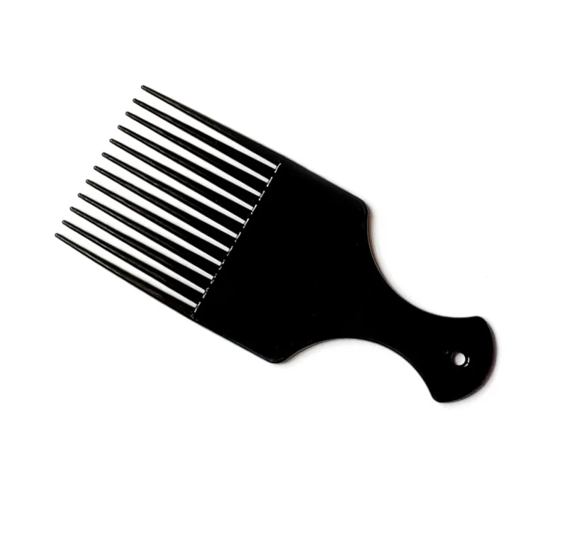 1PC Comb Hair Fork Comb Insert Hairdressing Curly Hair Brush Comb Hairbrush Styling Tool For Men & Women Black