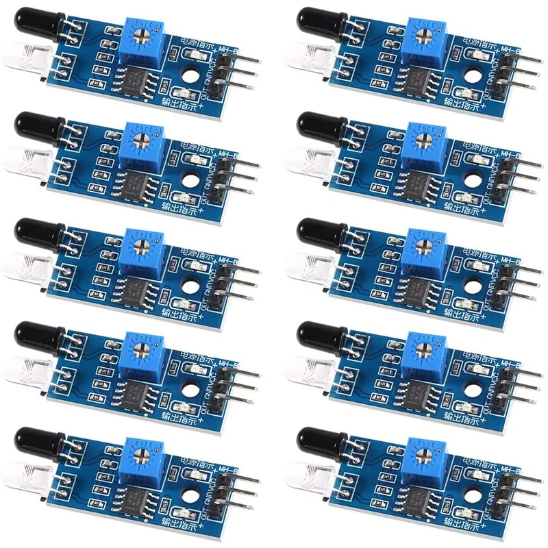 10pcs IR Infrared Obstacle Avoidance Sensor for Arduino Smart Car Robot IR Transmitting and Receiving Tube Photoelectric Switch