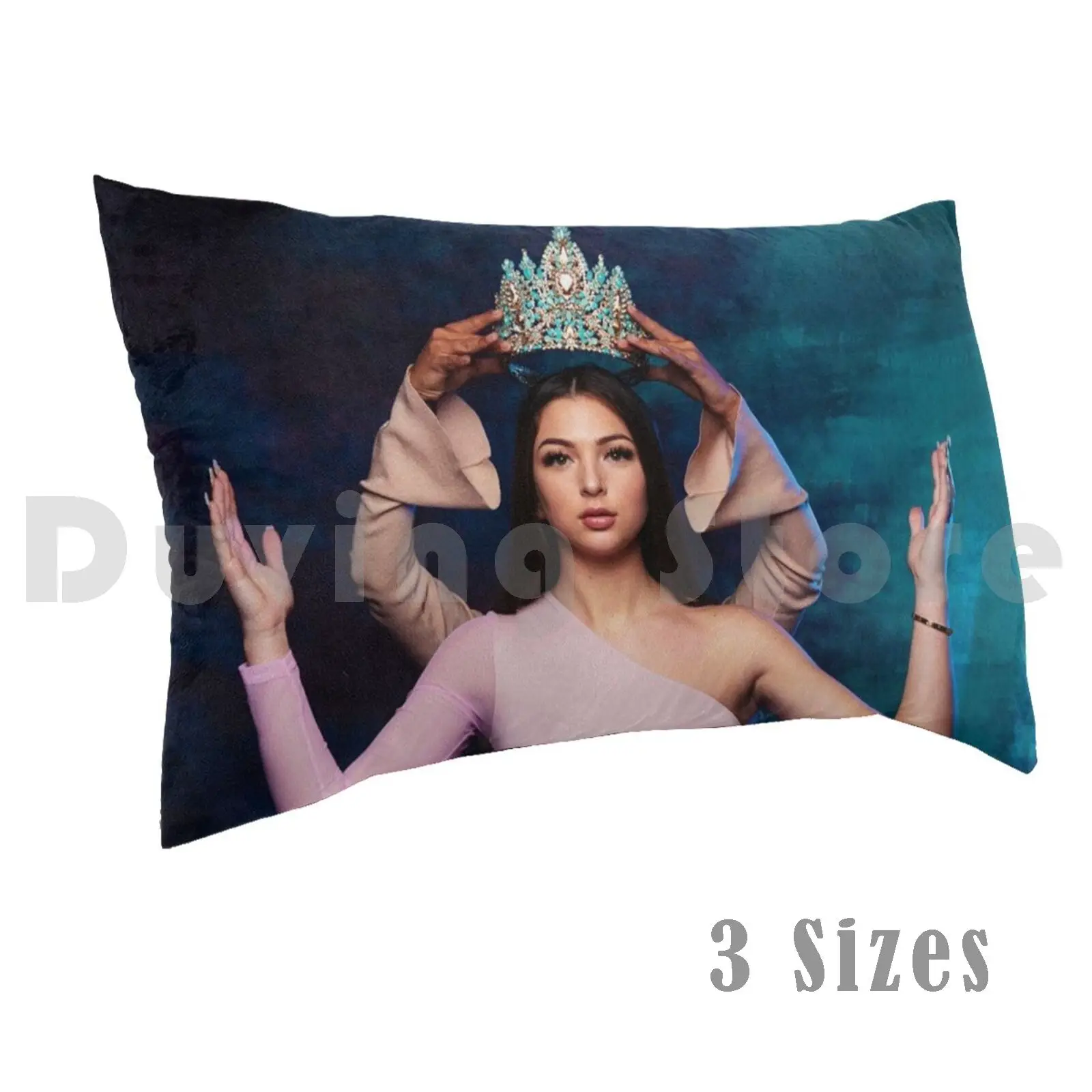 Eva QueenPillow case Eva Queen Black Blue