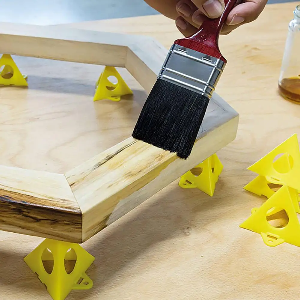 10 pezzi di piramidi di pittura Stand Mini supporto di tela triangolare staffa di vernice per la lavorazione del legno cornice per cornici cornice per blocchi di vernice