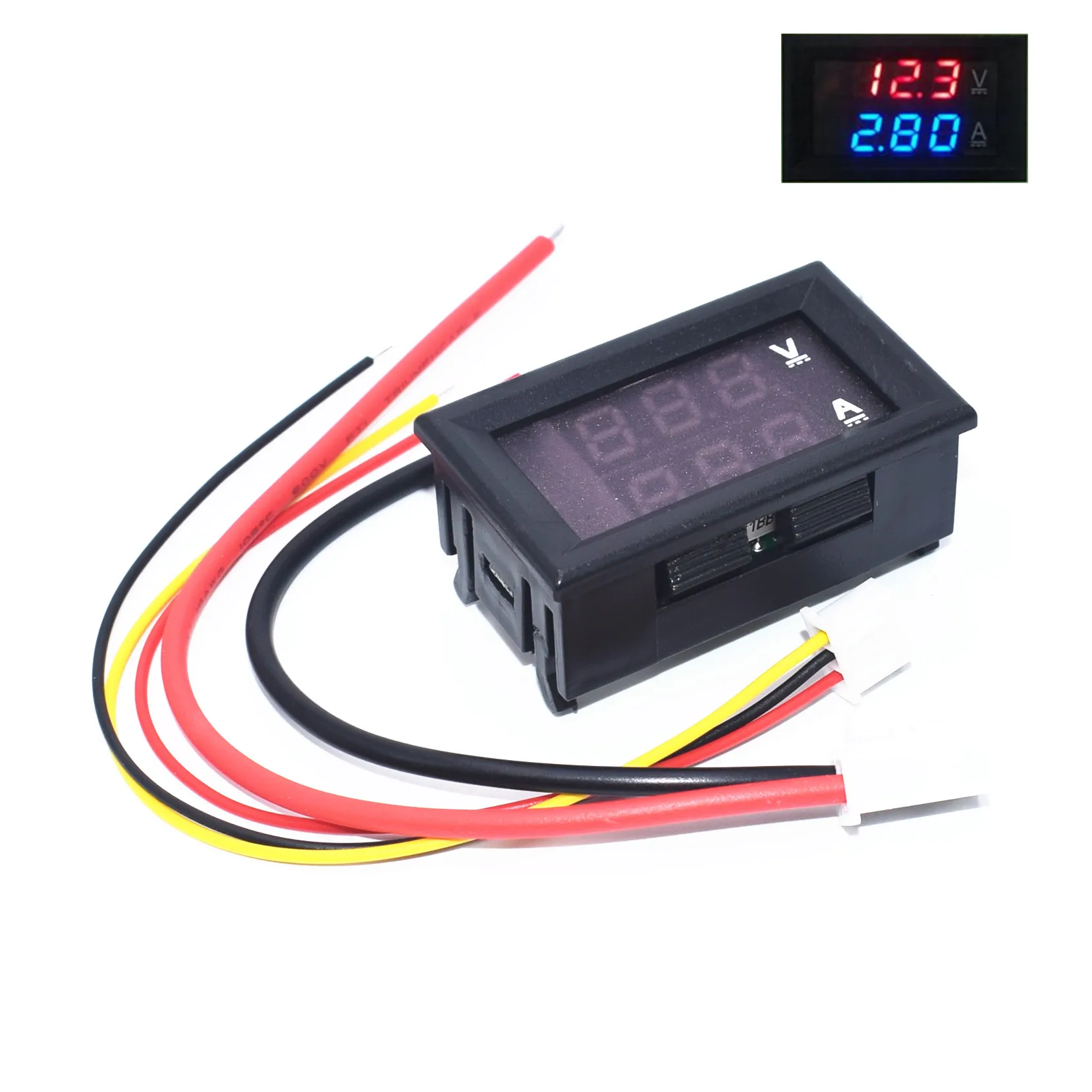 DC 0-100V 10A Digital Voltmeter Ammeter Dual Display Voltage Detector Current Meter Panel Amp Volt Gauge 0.28