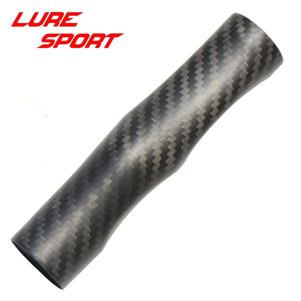 LureSport 12cm hand shape 3K carbon grip OD27mm with EVA inside Rod Building component Handle  Repair DIY blank