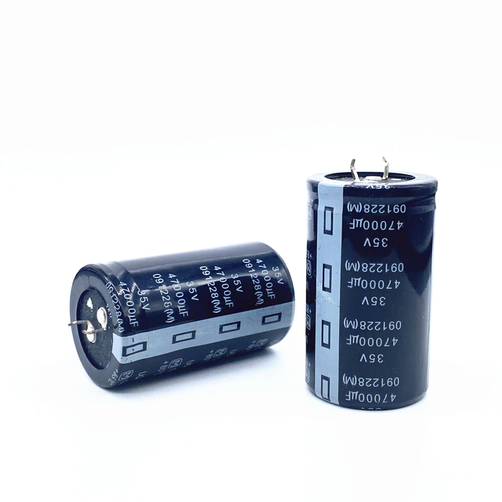 2pcs Good quality 35v47000uf Radial DIP Aluminum Electrolytic Capacitors 35v 47000uf Tolerance 20% size 35x60MM 20%