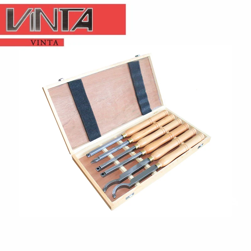 Woodworking Turning Tool Scrap Turning Insert Handhold Copy Turning Tool Rod Hardwood Turning Tool Alloy Blade Set Of 6 Pieces