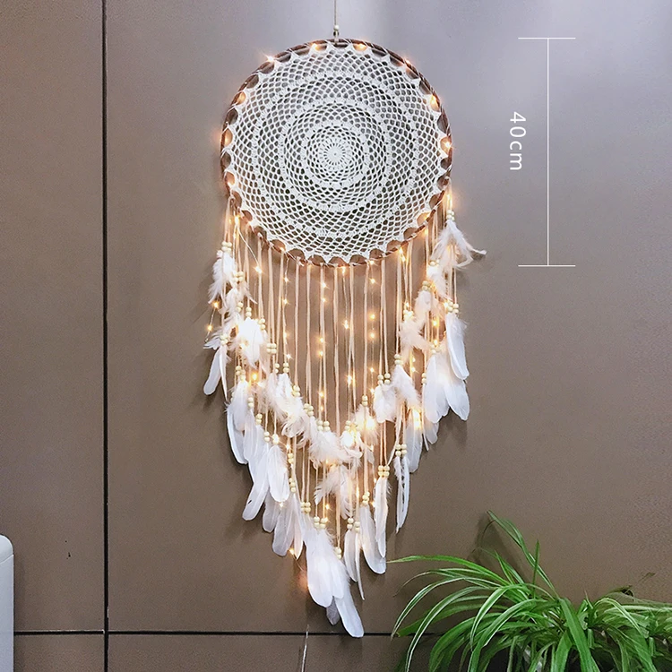 Big Dream Catcher Hanging/Light Decoration nordic Decoration Home Girls Room/Nursery/Kids Decor dreamcatcher Children Room New 5