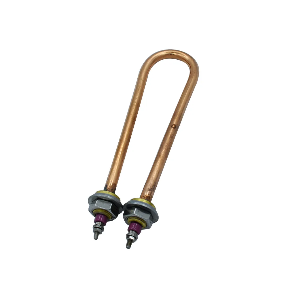 Red Copper Tubelar Water Heating Element M16 Thread 220V 1KW/1.5KW/2KW/3KW U Shaped Electric Water Heating Tube