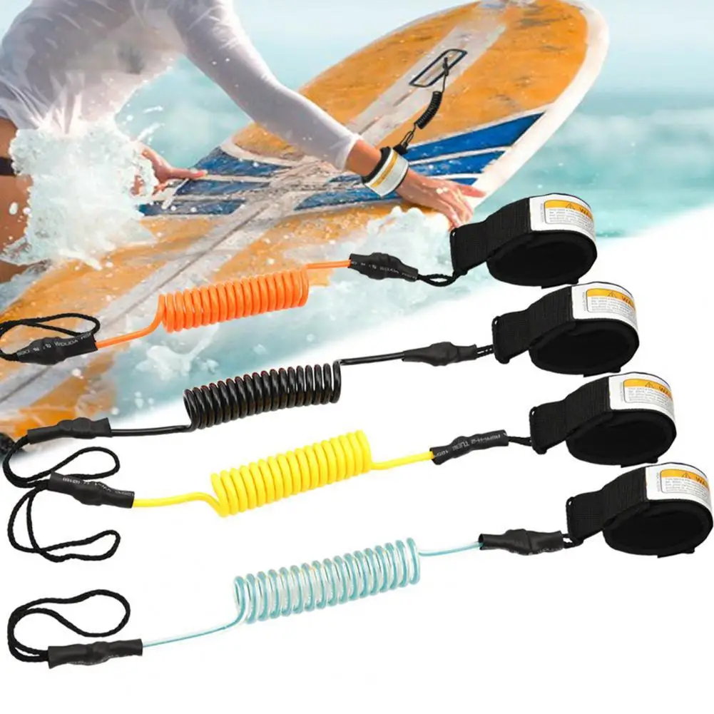 

Coiled Surf Leash Safety Surf Sup Coiled Premium Surf Surfboard Paddle Board Wrist Ankle Leash for Sea Surfing Leg Rope