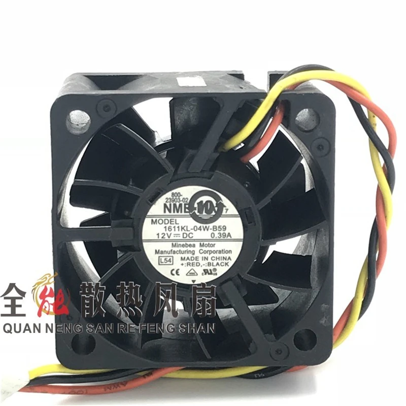 

Original 1611KL-04W-B59 4028 4cm DC12V 0.39A 1U server cooling fan