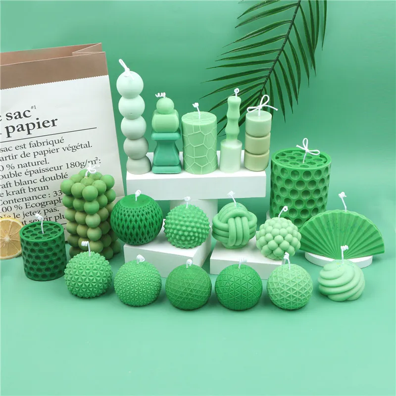 

DIY Round Balls Scented Candles Making Home Decorations Cake Molds Silicone Crafts Soap Molds For Soap Making Handmade Kit