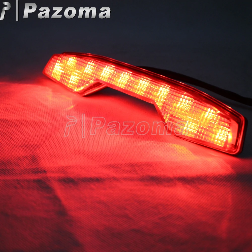 12V Red Motorcycle LED Tail Light Assembly ATV Quadsport Rear Stop Brake Light Lamp For Suzuki LTR450 LTR 450 LT-R450 All Years