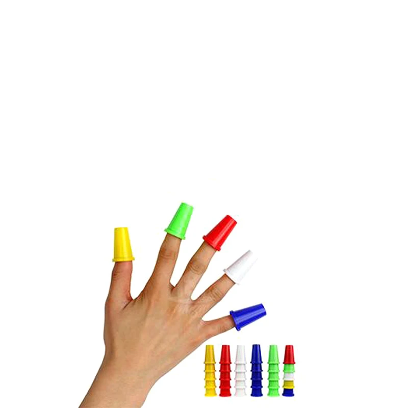 Magic fingertip finger stall colorful thimble magic tricks cups prop stage Magia Show E3099