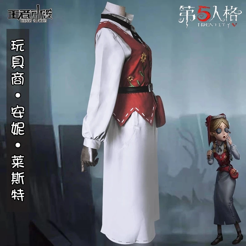 Disfraz de Cosplay de Game Identity V para mujer, disfraz Original con peluca, zapatos para Halloween, Annie, Freddy Toy, Merchant