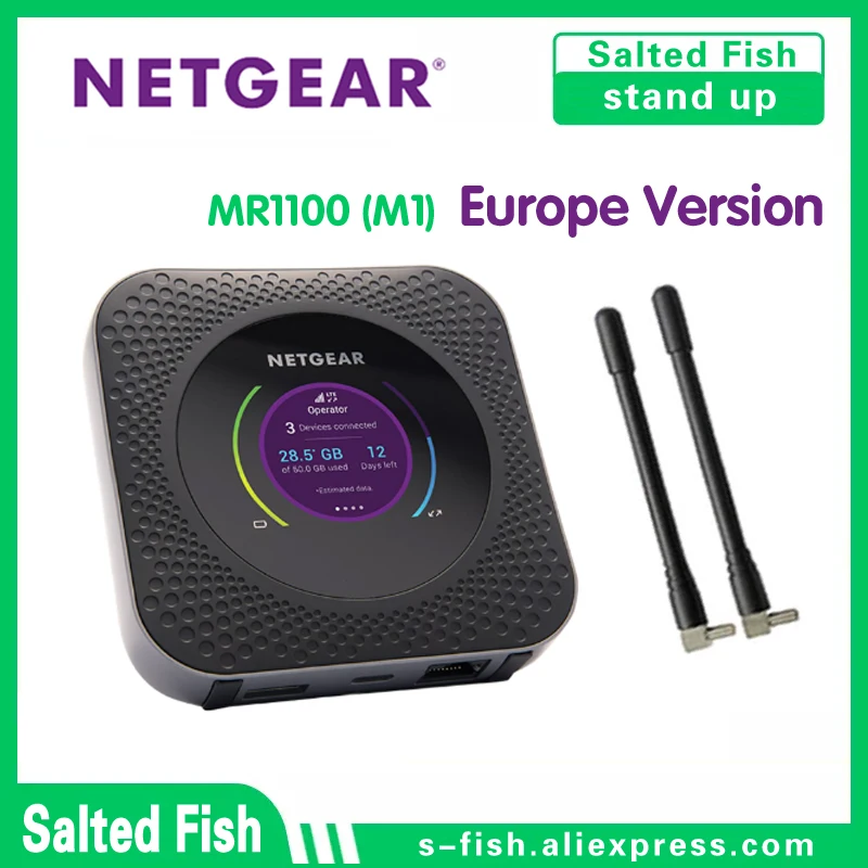 New Europe Version Netgear Nighthawk M1 MR1100 LTE CAT16 4GX Gigabit Mobile Router  MR1100-100  100EUS 1TFUKS UK EE 1RDMES