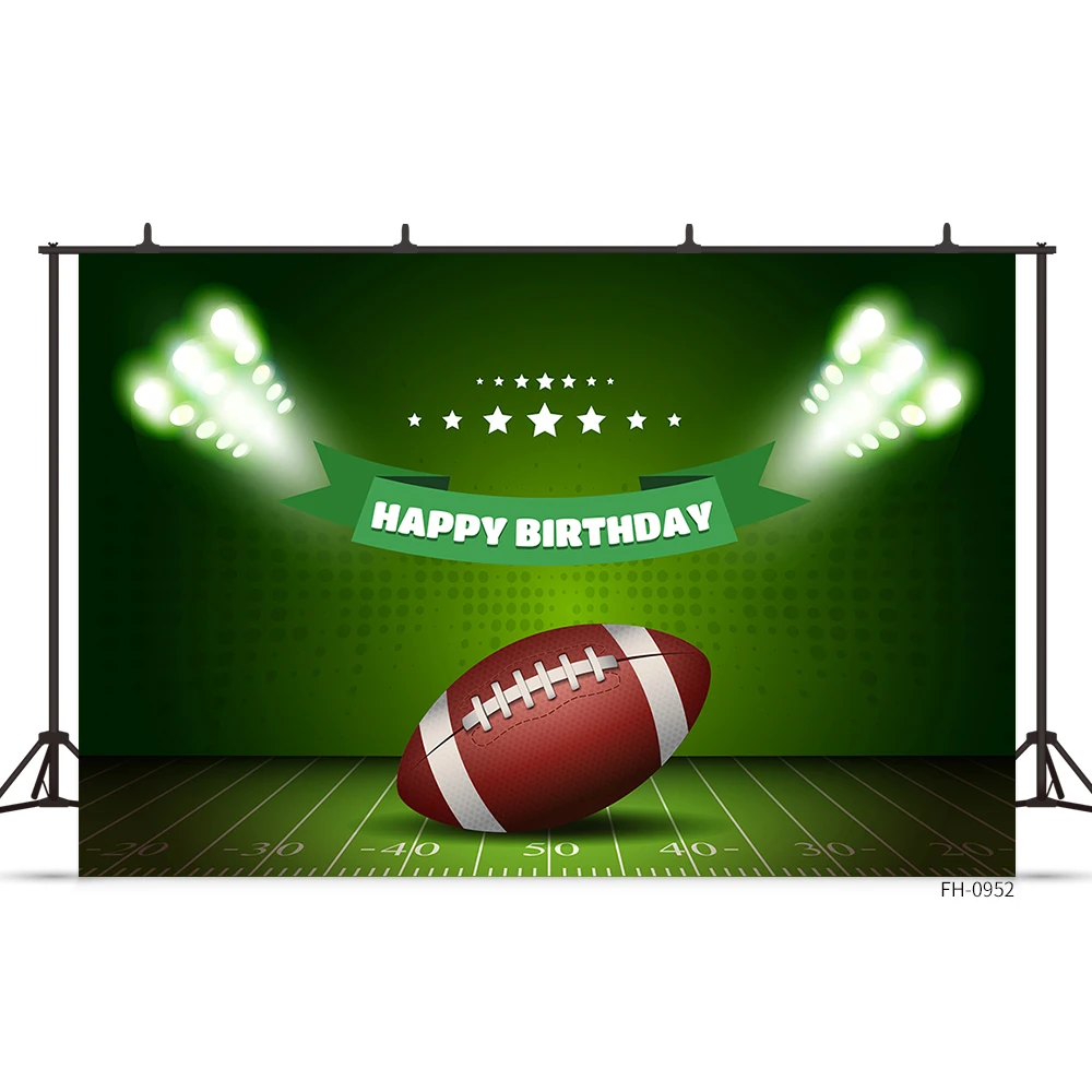 Football Field Backdrop Stadium Soccer Sports Baby Shower Boy Birthday Party Photo Studio Vinyl Photography Background Photocall