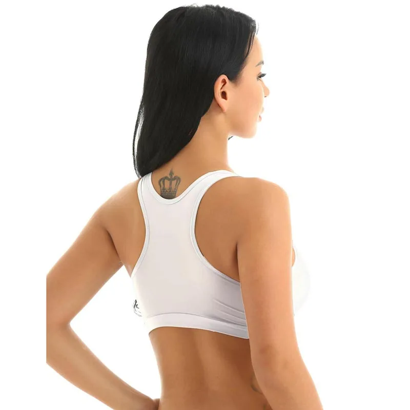 Top crop feminino sensual brilhante ajuste fino, sutiã esportivo top ultra fino colete regata roupa de dança