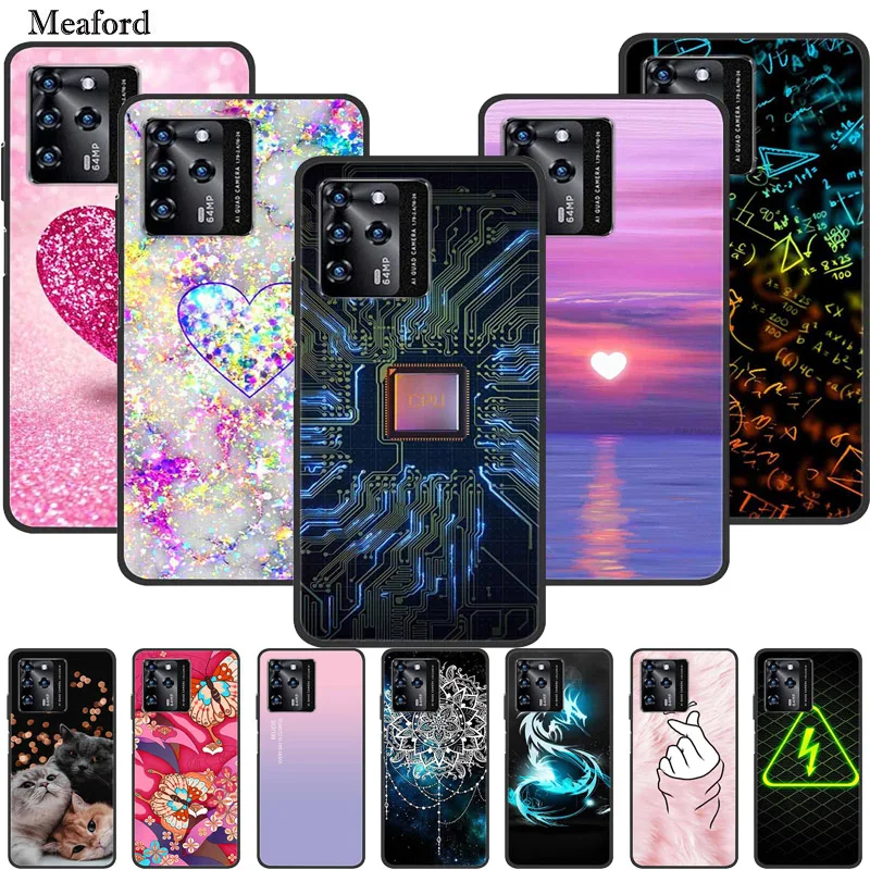 

For ZTE Blade V30 Case Luxury Silicone TPU Soft Cover Phone Case for ZTE Blade V30 Vita 9030 8030 Shockproof Love Pattern Coque