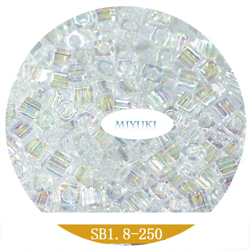 Miyuki Japan Imported 1.8mm Glass Beads SB Square Beads Solid Color DIY Handmade Beaded Material