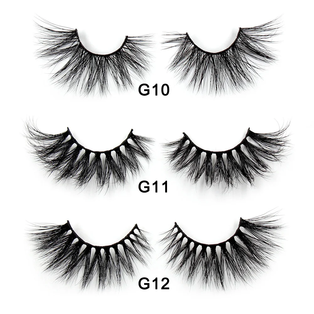LEHUAMAO Wimpern 3D Wimpern 25mm Nerz Falsche Wimpern Flauschige Weiche Wimpern Dramatische Make-Up Wimpern Nerz 3D Wimpern Natürliche Lange G05 – Detail 4