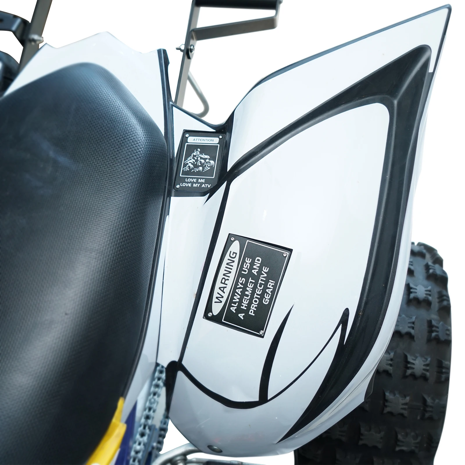 ATV per Yamaha YFZ450R RAPTOR 700 Fender Warning Tag piastre distintivi decalcomanie per Yamaha Raptor 700R YFM700 YFZ450RSE alluminio