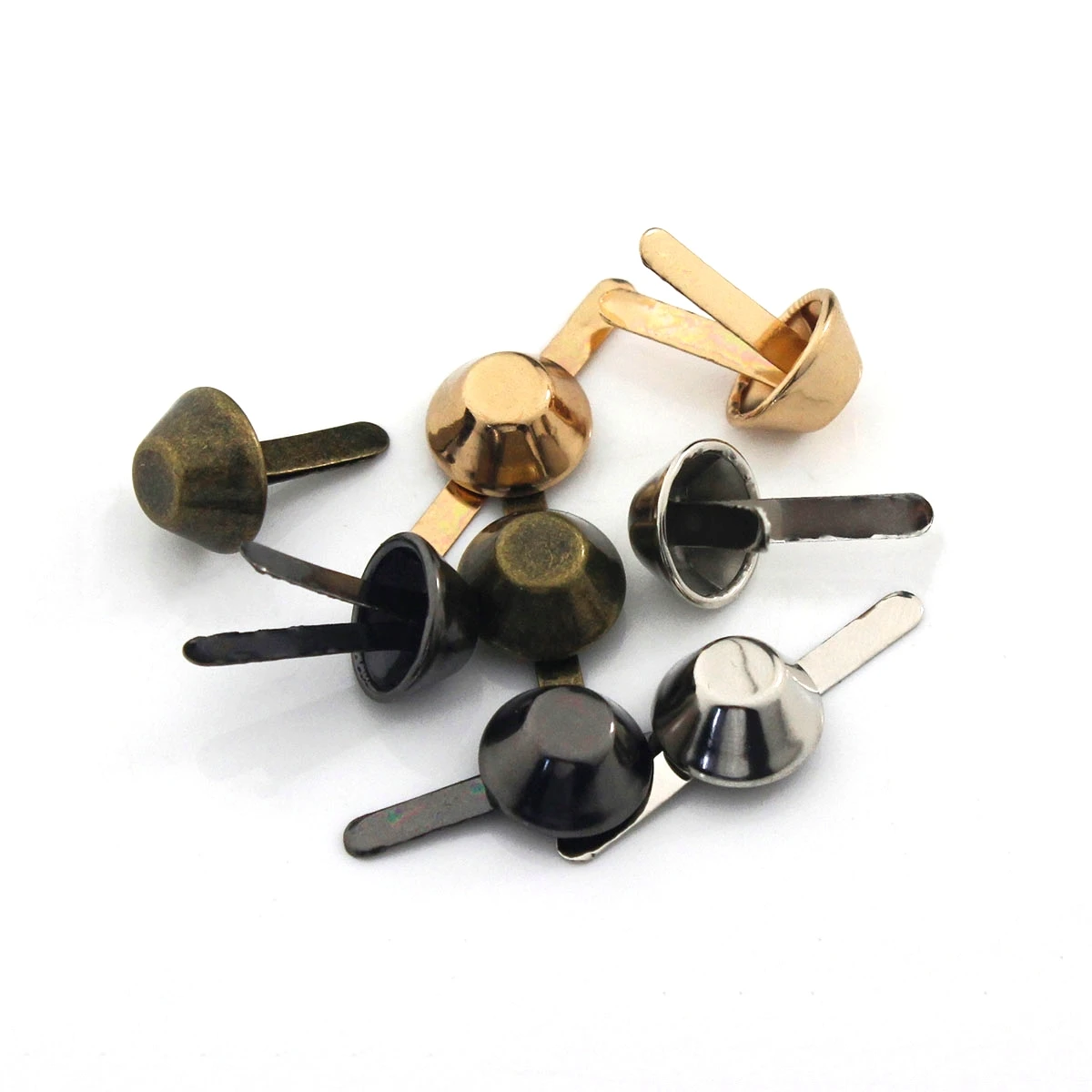 10pcs Metal Bucket Shape Buckle Bag Bottom Mini Clip Buckle Hardware for Leather Craft Bag Handbag Shoulder Bag DIY Accessories