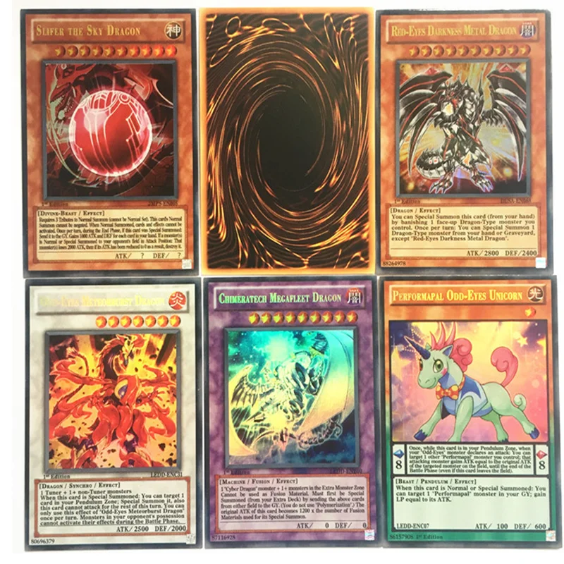 112Pcs Yu Gi Oh Cards Anime Holographic  English Card Wing Dragon Giant Soldier Sky Battle Game Yu-Gi-Oh! Kids Toy Gift