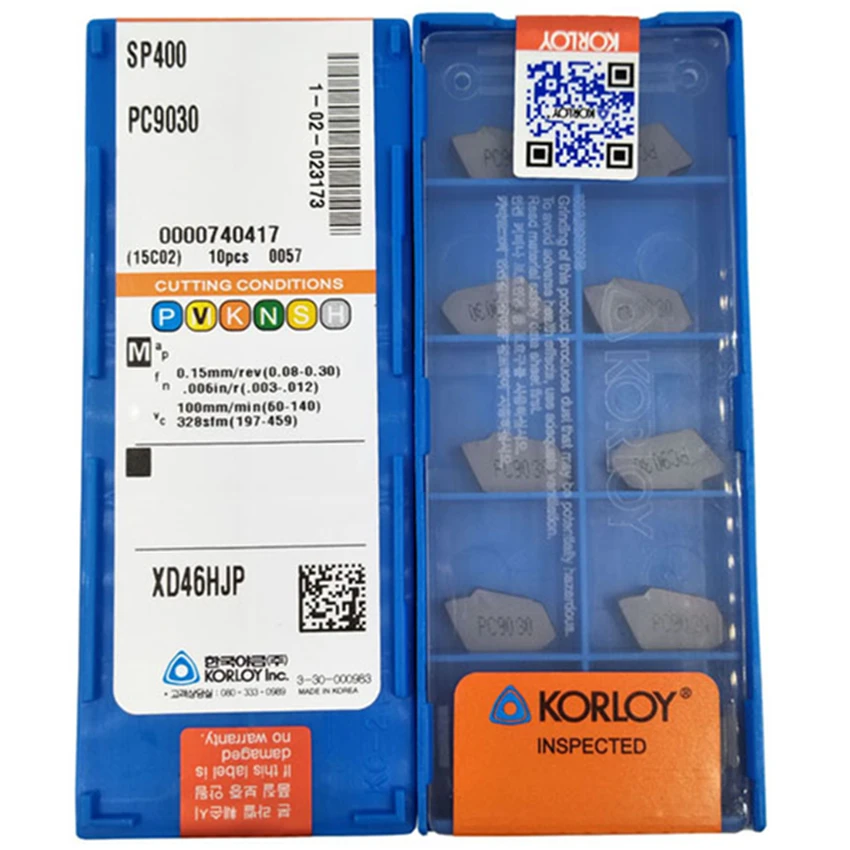 Korloy-inserções do sp da Inserção do Carboneto Sp200 Sp300 Sp400 Sp500 Pc9030 Nc3020 Nc3030