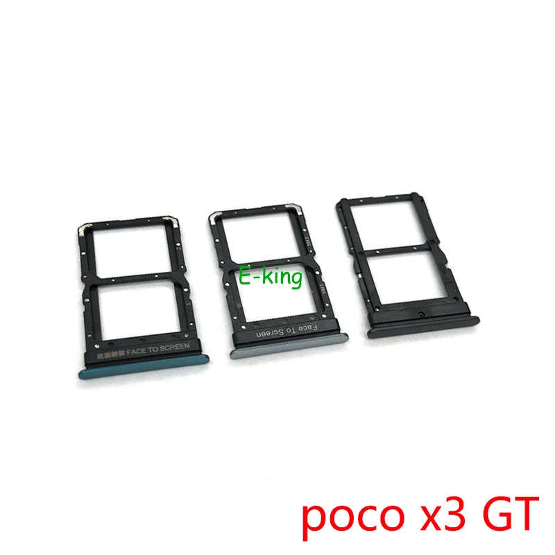 For Xiaomi Mi Poco M3 F1 F3 X3 X6 GT Pro Sim Card Tray Slot Holder Replacement Parts