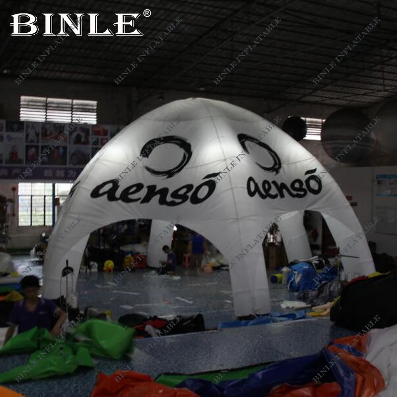 

LED lighting 8m Diameter spider tent 6 legs Advertising Inflatable Structure Shelter Dome Tent with Logo making