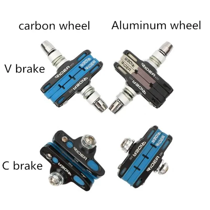 Ridea brake pad carbon aluminum wheel for brompton C brake birdy V brake folding bike general