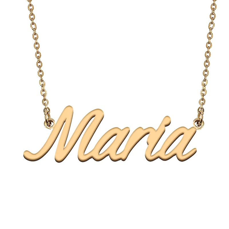 

Maria Custom Name Necklace Customized Pendant Choker Personalized Jewelry Gift for Women Girls Friend Christmas Present