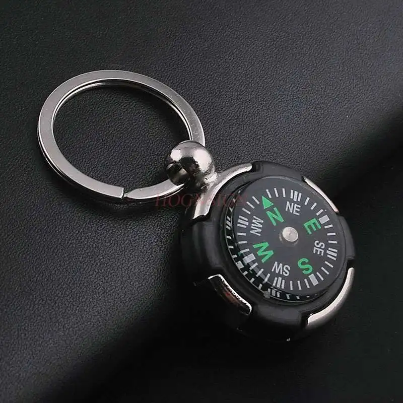 Creative personality tire compass round mini compass compass keychain pendant