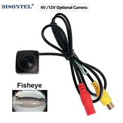 Cabezal de cámara de visión trasera de coche, sin soporte, cables de alimentación de vídeo/cámara de aparcamiento de marcha atrás, 6V, 12V, 170 grados