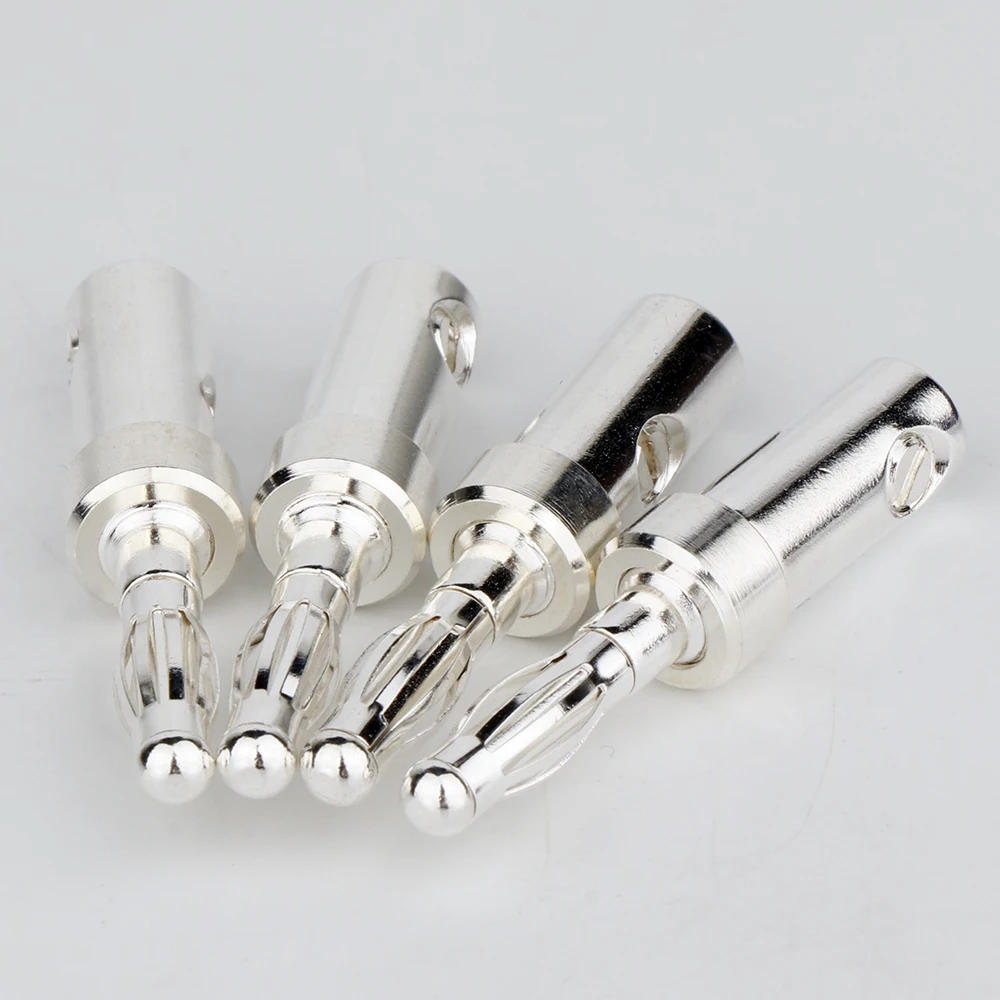 BA1416 8PCS Lautsprecher Kabel Anschlüsse Banana Stecker Reinem Silber Überzogene Kupfer Leiter – Detail 7