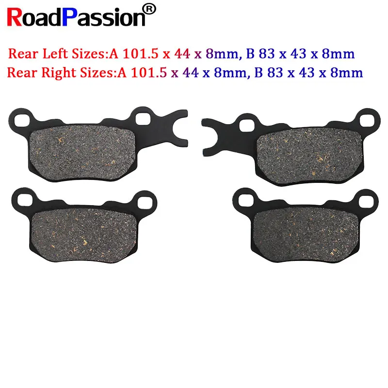 

ATV UTV Quadcycle Parts Rear Brake Pads Disks For CAN-AM Defender 799cc 976cc DPS XT Cab 2016 FA684 FA685