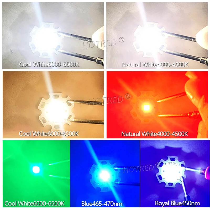 10PCS 3W LED Original XPE2 XP-E2 3535 High Power Chip Lamp Beads Neutral Cold Warm White Red Green Blue DIY Flashlight parts