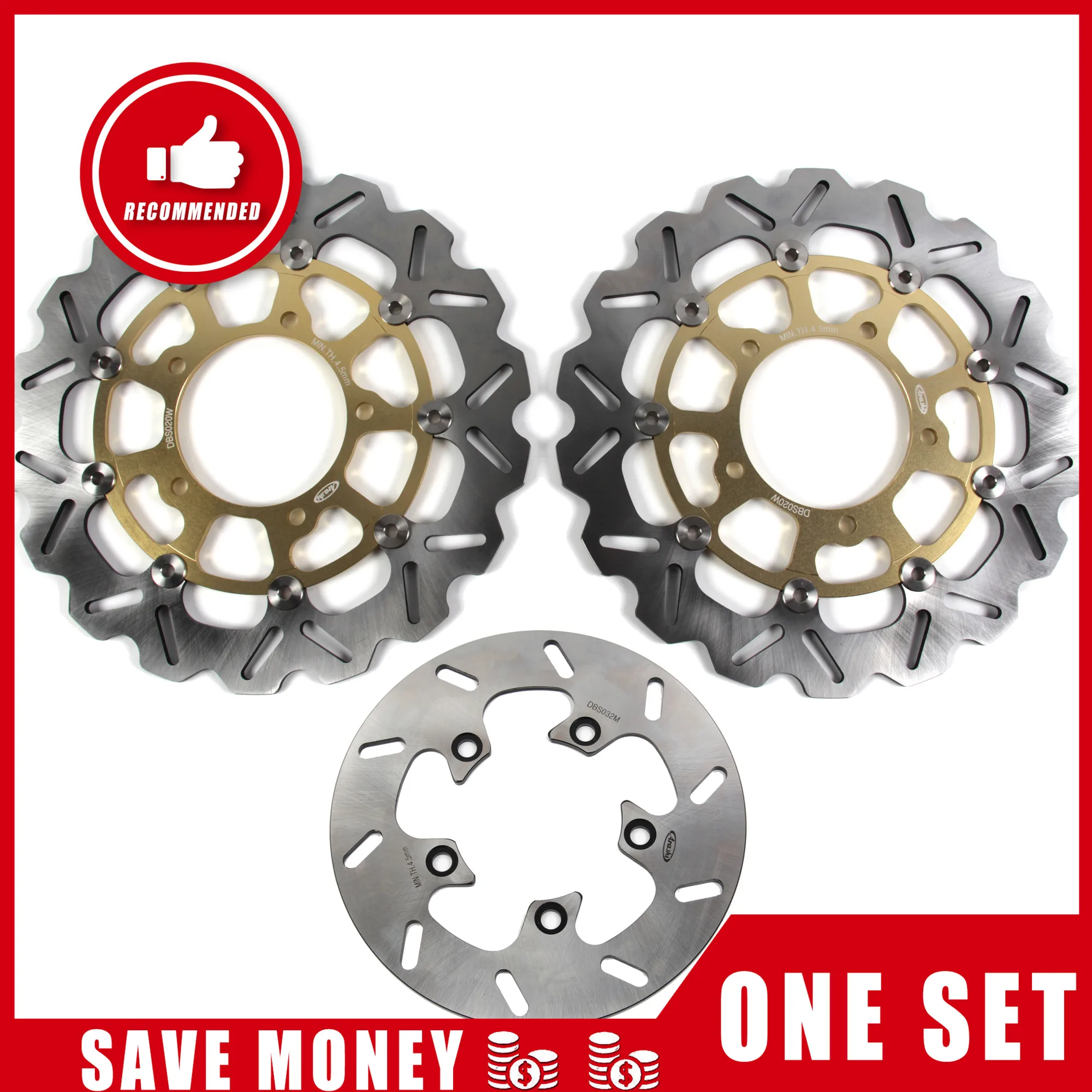 Arashi Voor SUZUKI GSXR750 2006 2007 / GSXR1000 2007 2008 CNC Voor- en Achterrem Schijf Rotor Remblokken GSXR GSX R 750 1000 K7 K8