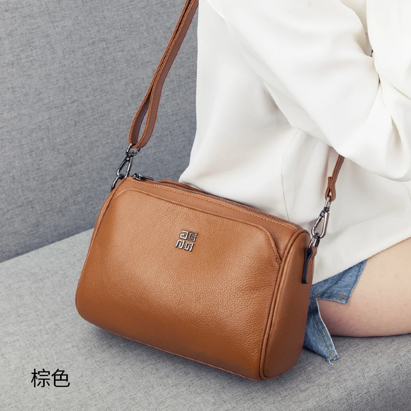 genuine leather Cowhide Tote Bag The New High Quality Leather Women\'s Designer Handbag High capacity Shoulder Messenger Bag 2021