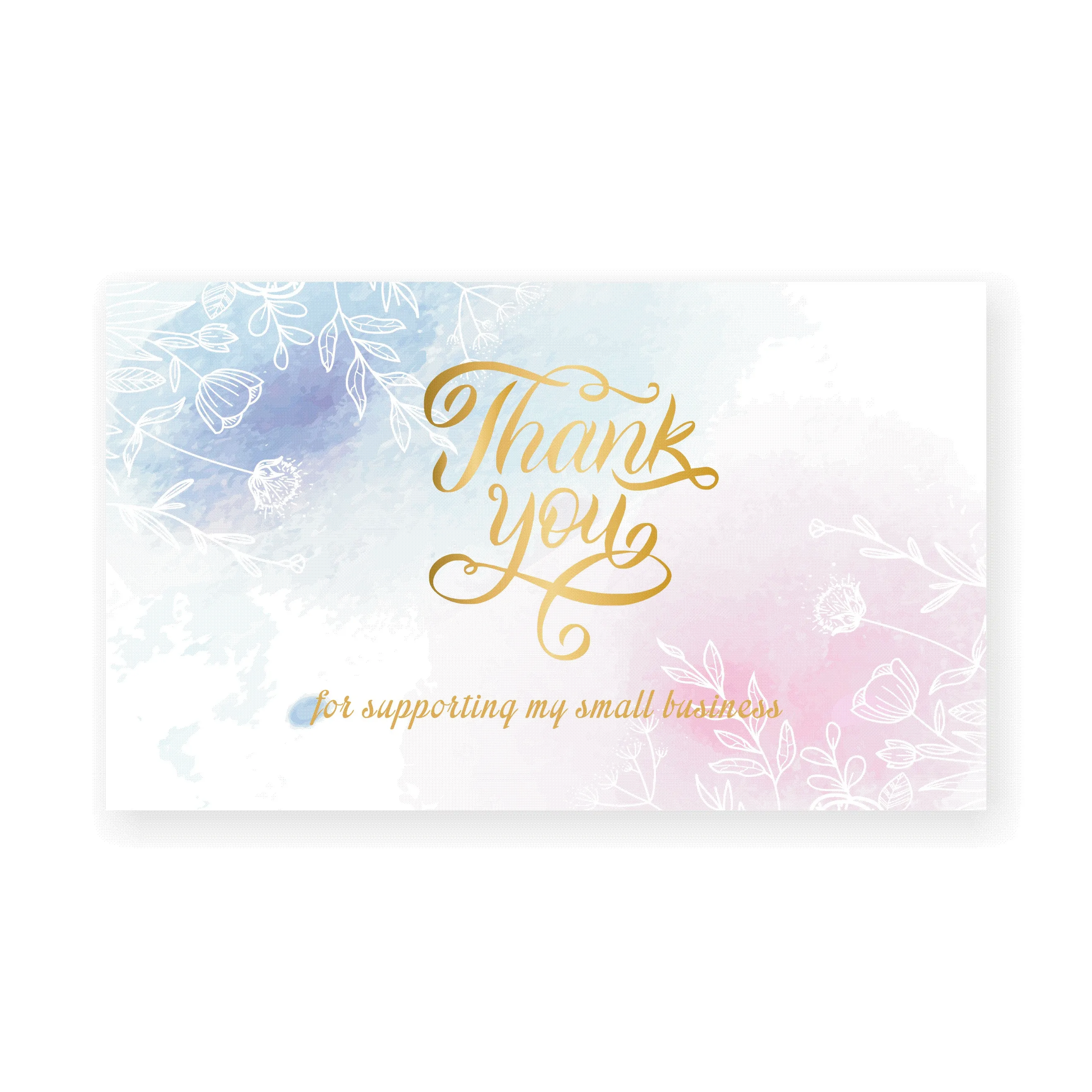 Gold foil Thank You Card Thank You For Your Order Card Praise Labels For Small Businesses Decor For Small Shop Gift Packet