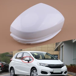 ABS White Car Right Side Rearview Wing Door Mirror Cover Cap Housing Fit for Honda Fit Jazz 2014 2015 2016 2017 2018