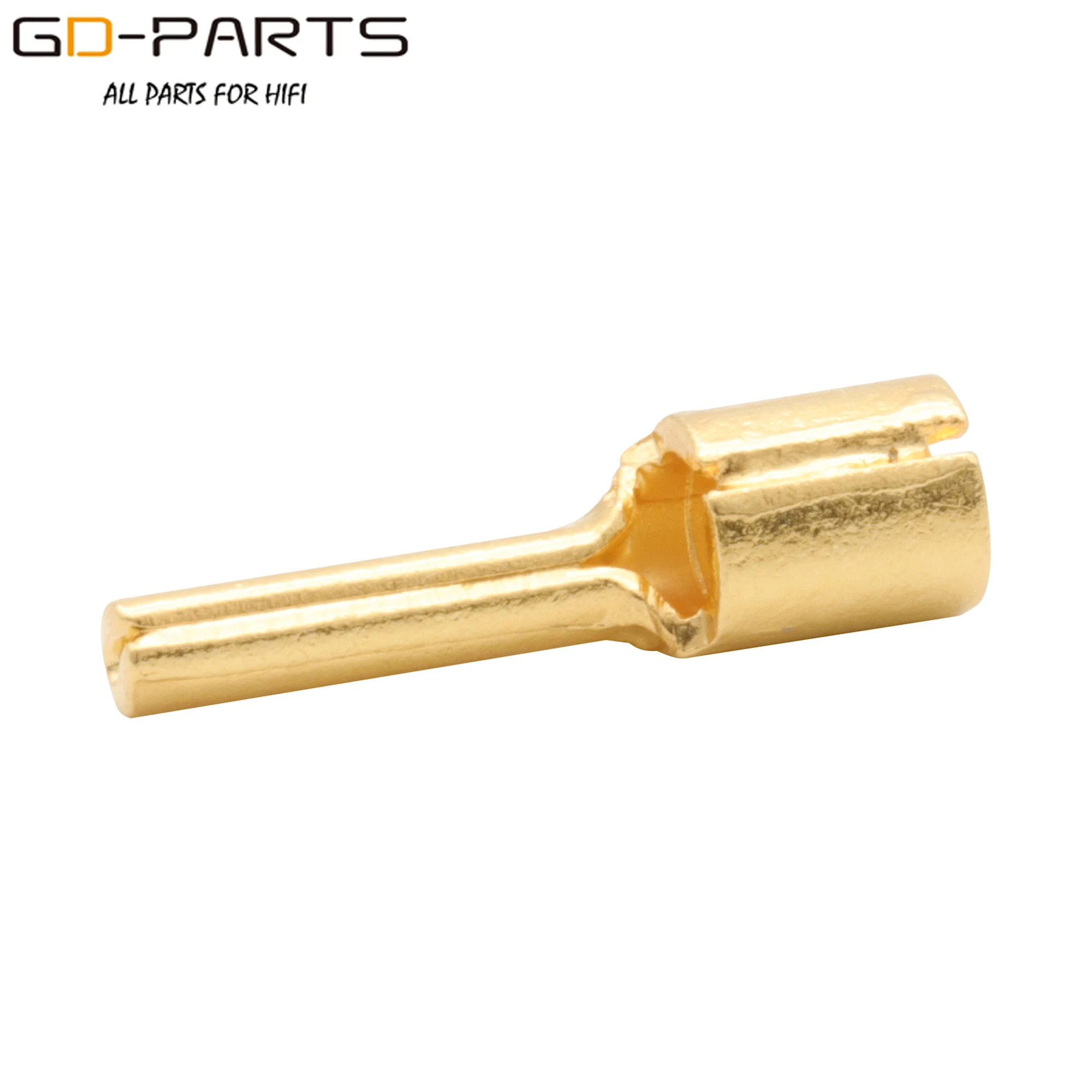 Gold Silver plated Copper AC Power Socket Installation Connector Y Spade Fork Banana Plug For US EU Schuko Power Plug Connector