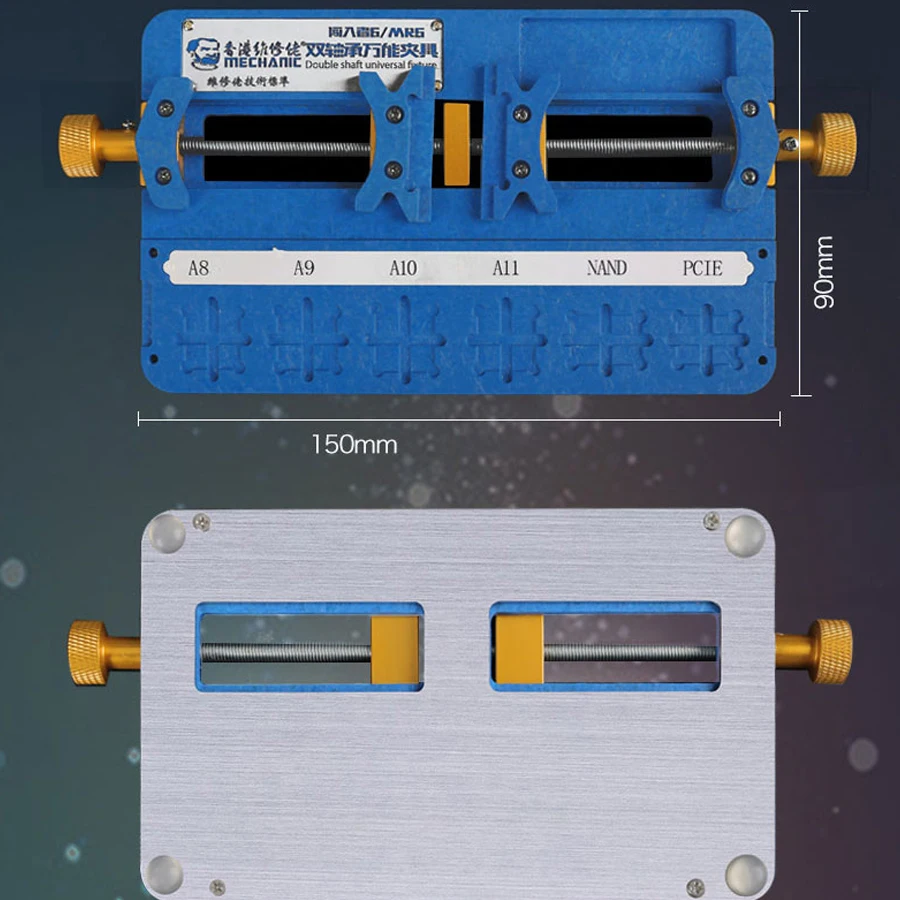 

MECHANIC MR6 Universal Mobile Mainboard Maintenance CPU NAND Fixture Multi-function Double Bearing Clamp for iPhone Android